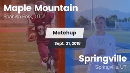 Matchup: Maple Mountain High vs. Springville  2018