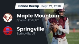 Recap: Maple Mountain  vs. Springville  2018