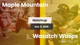 Matchup: Maple Mountain High vs. Wasatch Wasps 2018