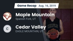 Recap: Maple Mountain  vs. Cedar Valley 2019