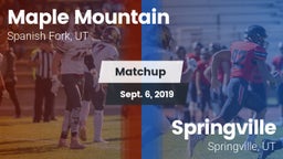 Matchup: Maple Mountain High vs. Springville  2019