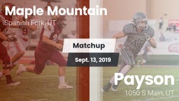Matchup: Maple Mountain High vs. Payson  2019