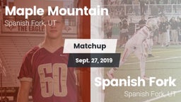 Matchup: Maple Mountain High vs. Spanish Fork  2019