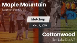 Matchup: Maple Mountain High vs. Cottonwood  2019