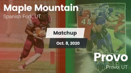 Matchup: Maple Mountain High vs. Provo  2020