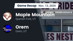 Recap: Maple Mountain  vs. Orem  2020