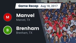 Recap: Manvel  vs. Brenham  2017