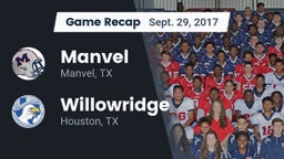 Recap: Manvel  vs. Willowridge  2017