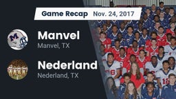 Recap: Manvel  vs. Nederland  2017