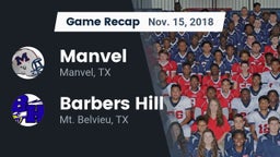 Recap: Manvel  vs. Barbers Hill  2018