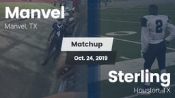 Matchup: Manvel  vs. Sterling  2019
