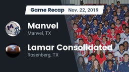 Recap: Manvel  vs. Lamar Consolidated  2019
