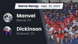 Recap: Manvel  vs. Dickinson  2020