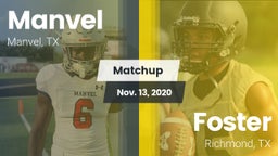 Matchup: Manvel  vs. Foster  2020