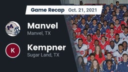 Recap: Manvel  vs. Kempner  2021