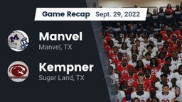 Recap: Manvel  vs. Kempner  2022