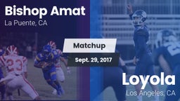 Matchup: Bishop Amat High vs. Loyola  2017
