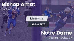 Matchup: Bishop Amat High vs. Notre Dame  2017