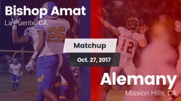 Matchup: Bishop Amat High vs. Alemany  2017