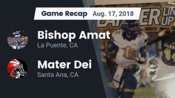Recap: Bishop Amat  vs. Mater Dei  2018