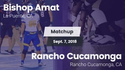 Matchup: Bishop Amat High vs. Rancho Cucamonga  2018