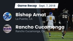 Recap: Bishop Amat  vs. Rancho Cucamonga  2018