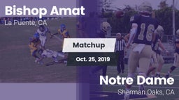 Matchup: Bishop Amat High vs. Notre Dame  2019