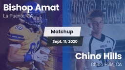 Matchup: Bishop Amat High vs. Chino Hills  2020