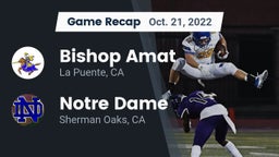 Recap: Bishop Amat  vs. Notre Dame  2022