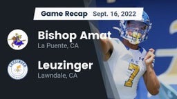 Recap: Bishop Amat  vs. Leuzinger  2022