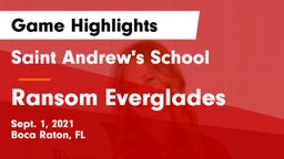 Saint Andrew's School vs Ransom Everglades Game Highlights - Sept. 1, 2021