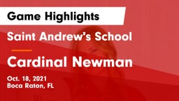 Saint Andrew's School vs Cardinal Newman Game Highlights - Oct. 18, 2021