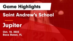 Saint Andrew's School vs Jupiter  Game Highlights - Oct. 10, 2023