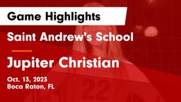 Saint Andrew's School vs Jupiter Christian  Game Highlights - Oct. 13, 2023