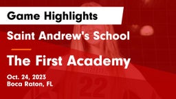 Saint Andrew's School vs The First Academy Game Highlights - Oct. 24, 2023