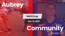 Matchup: Aubrey  vs. Community  2017