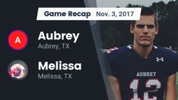Recap: Aubrey  vs. Melissa  2017