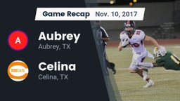Recap: Aubrey  vs. Celina  2017