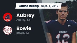 Recap: Aubrey  vs. Bowie  2017