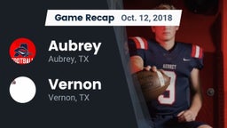 Recap: Aubrey  vs. Vernon  2018