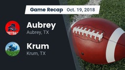 Recap: Aubrey  vs. Krum  2018