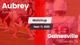 Matchup: Aubrey  vs. Gainesville  2020