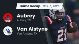 Recap: Aubrey  vs. Van Alstyne  2020