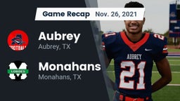 Recap: Aubrey  vs. Monahans  2021