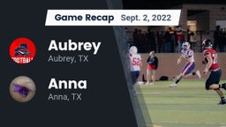 Recap: Aubrey  vs. Anna  2022