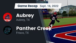Recap: Aubrey  vs. Panther Creek  2022