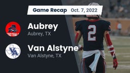 Recap: Aubrey  vs. Van Alstyne  2022