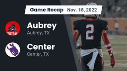 Recap: Aubrey  vs. Center  2022