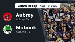 Recap: Aubrey  vs. Mabank  2022