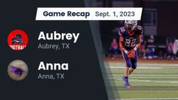 Recap: Aubrey  vs. Anna  2023